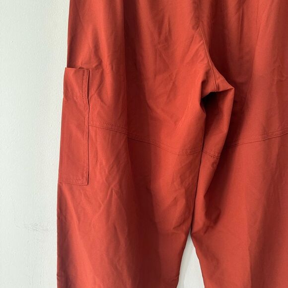 Old Navy Extra High-Waisted StretchTech Rust Cargo Jogger Gym Pants size Small - Picture 12 of 14